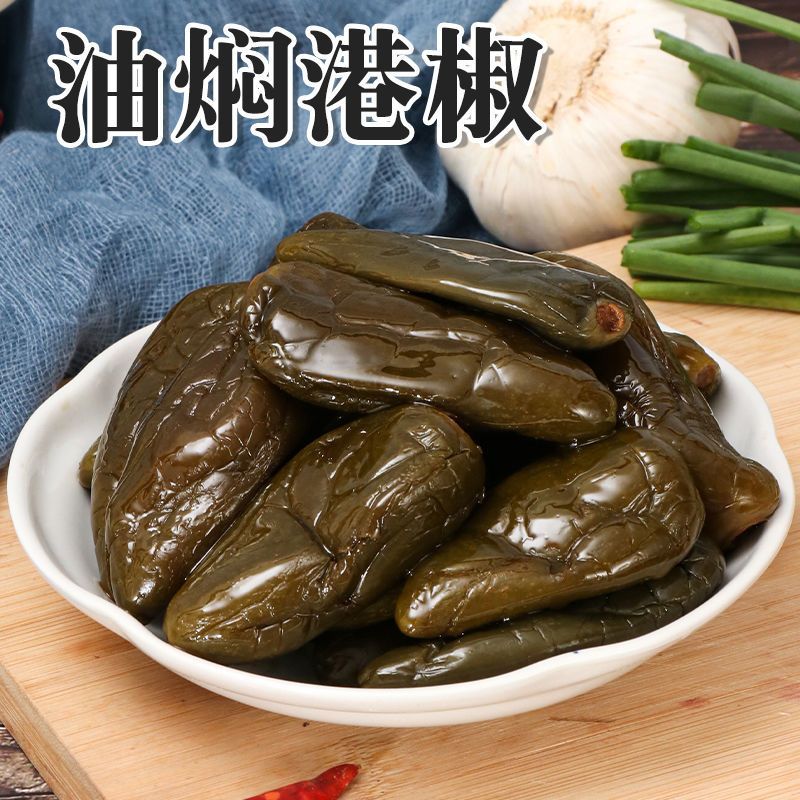赛卡伊油焖港椒2500g酱油泡东北农家辣椒腌辣椒风味下饭菜酱菜咸菜5斤