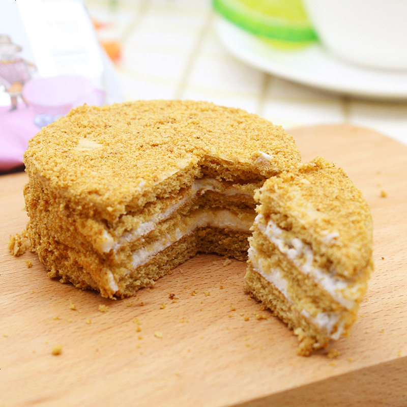 俄罗斯风味俄恋牌提拉米苏蜂蜜奶油蛋糕西式糕点5个不同口味