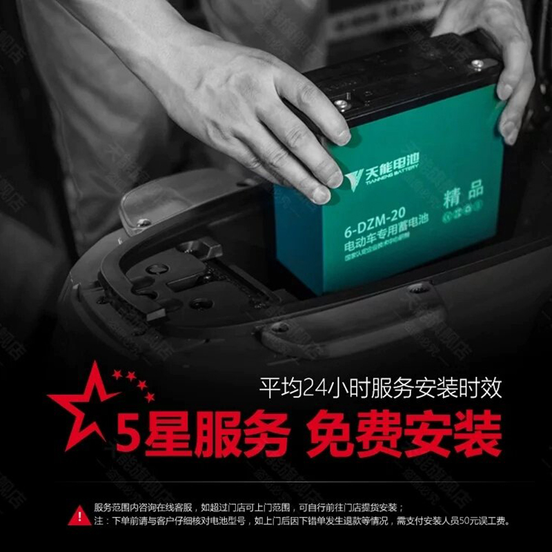 天能电动车专用蓄电池 6-DZM-12 12V 20AH