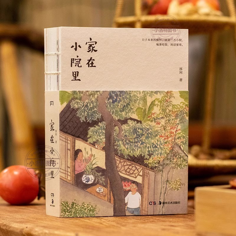 [正版] 家在小院里 小红书人气绘画博主厚闲治愈系图文集 抚慰人心的烟火气 老街小巷的人情味 回不去的旧时光 绘画随笔高清大图