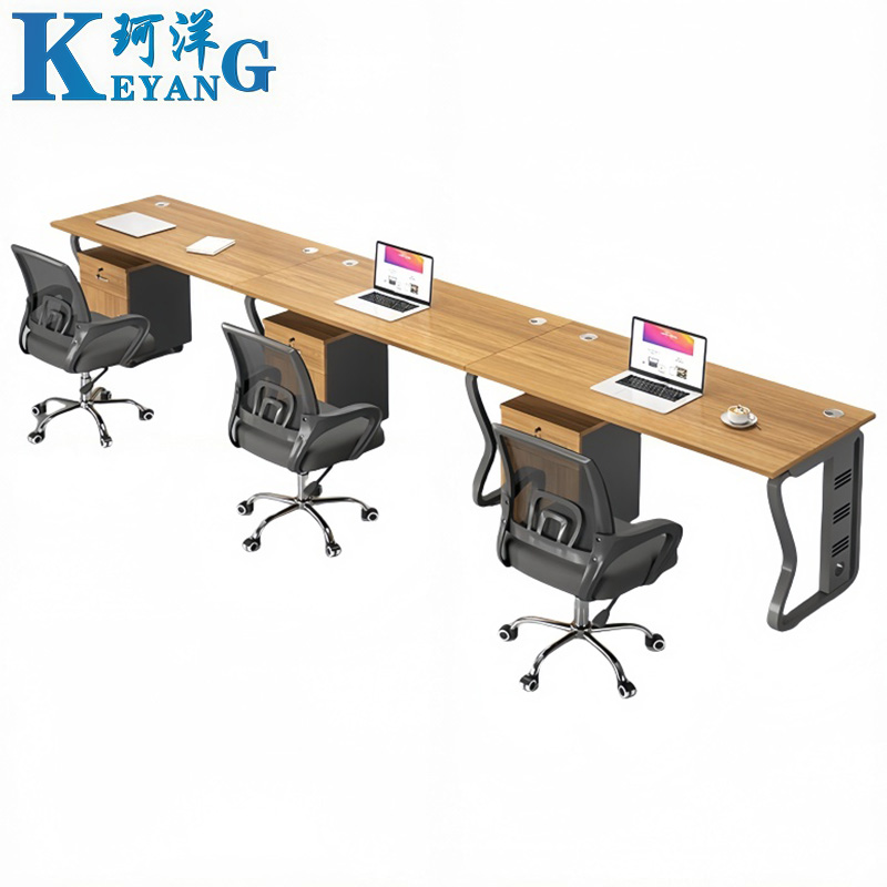 珂洋 屏风工位 三人位含柜椅 套高清大图