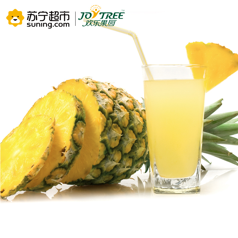 欢乐果园 菲律宾进口凤梨 2粒简装 1Kg以上/个 菠萝/凤梨 冷藏热带水果类