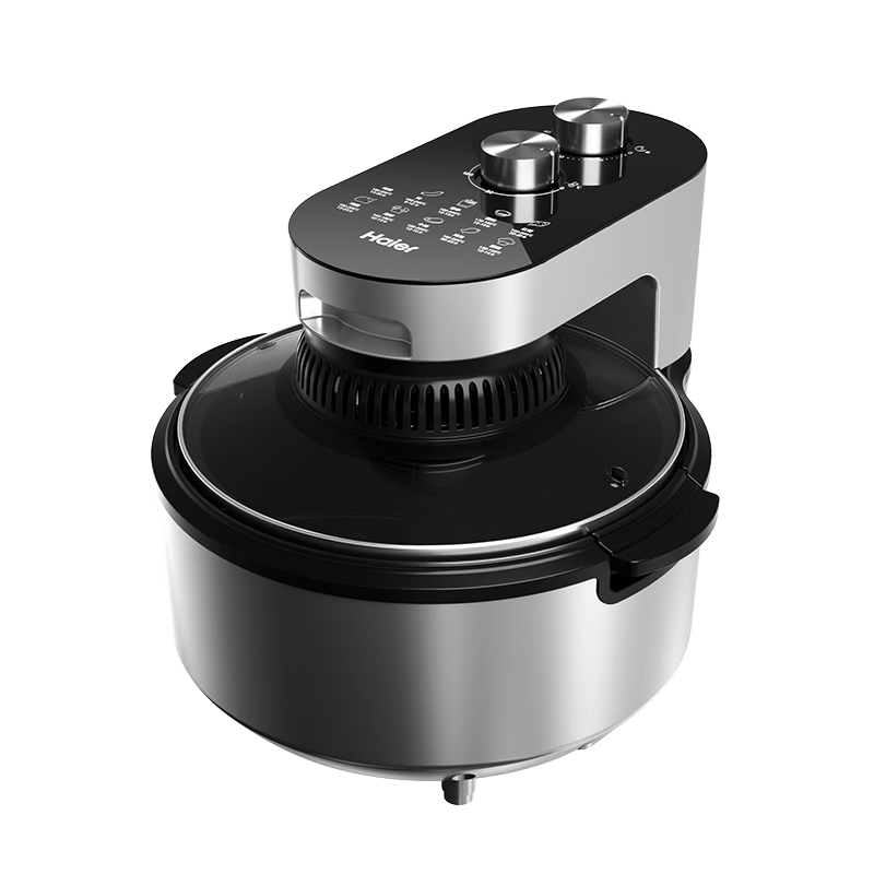 海尔空气炸锅HA-M45DKS 用多功能电炸锅无油烟少油烘焙炸薯条烤鸡翅4.5L ||