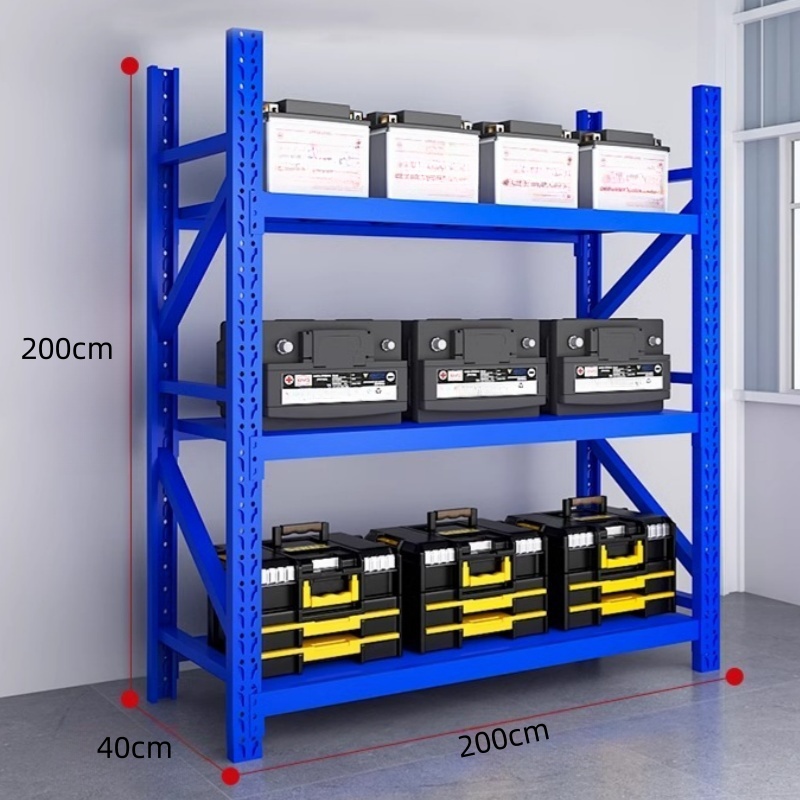 凡尔尚三层货架 货架蓝色轻型2000*400*2000mm
