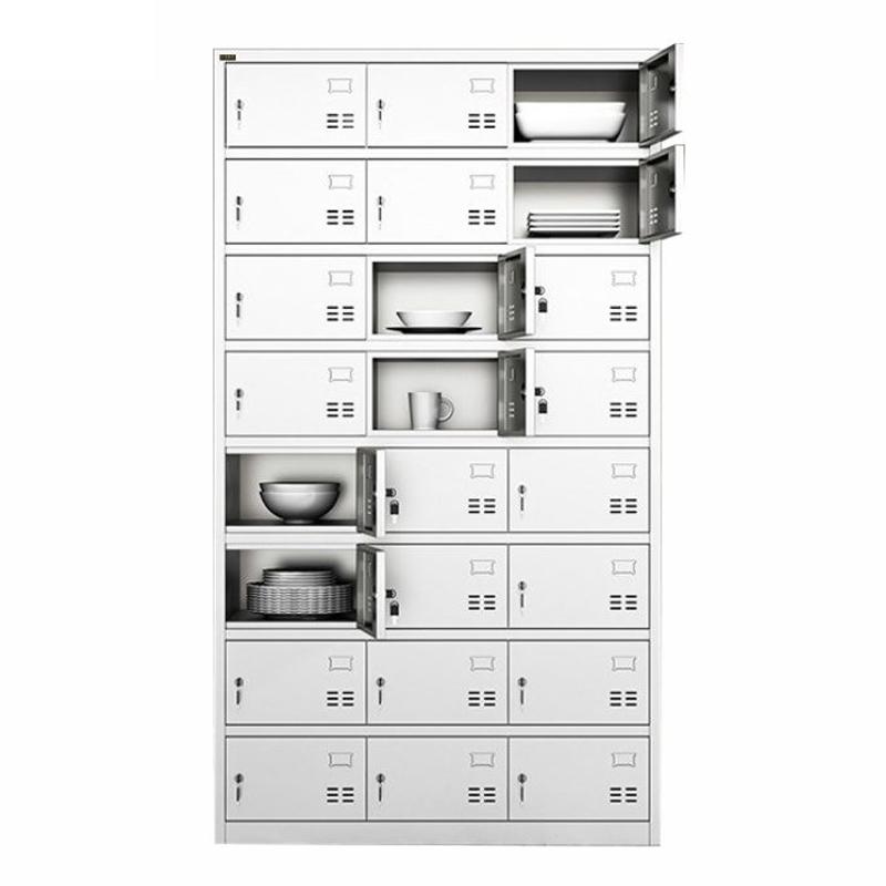 豫众诺 不锈钢餐盘柜 24门 个高清大图