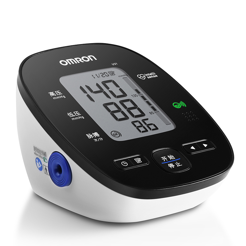欧姆龙(OMRON)电子血压计 U31 上臂式血压仪 语音播报提示 血压测量仪 家用全自动电动血压器 脉搏仪测量