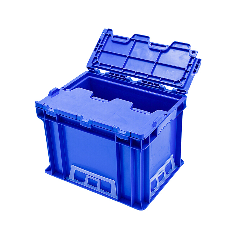 海斯迪克 gnjz-155 加厚塑料零件箱 汽车配储物箱周转箱 收纳工具箱零件箱带盖运输物流箱 C箱-有盖灰色