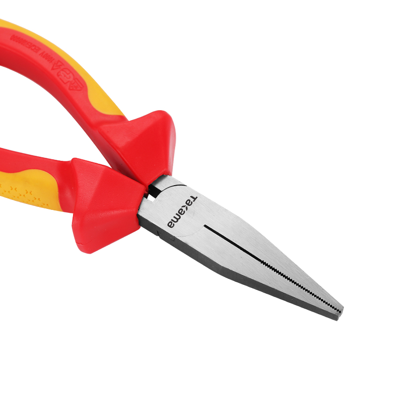 高松 takama VDE双色绝缘耐压扁嘴钳172mm*6“ v108217高清大图