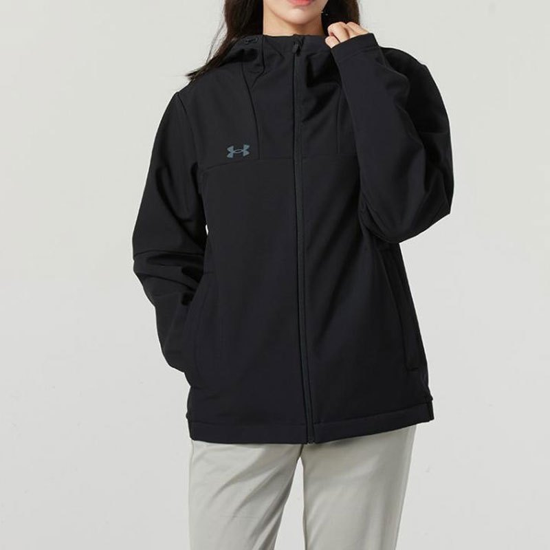 安德玛UA外套男装新款运动服户外防风休闲梭织夹克24600408-001 ZP