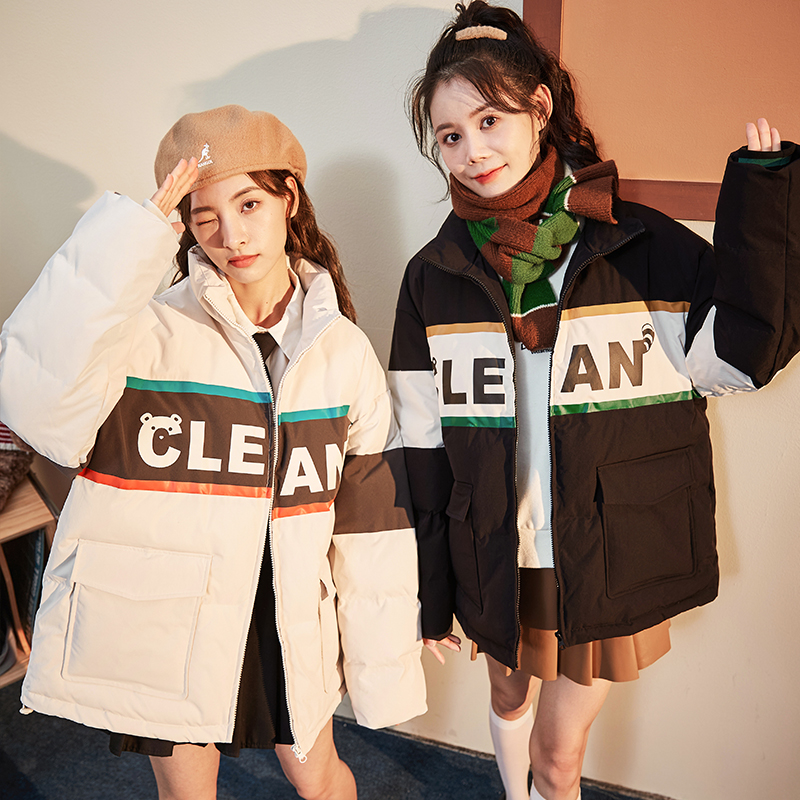 [8.5折]唐狮新款冬季加厚面包服女流行小个子外套连帽夹棉厚棉袄高清大图