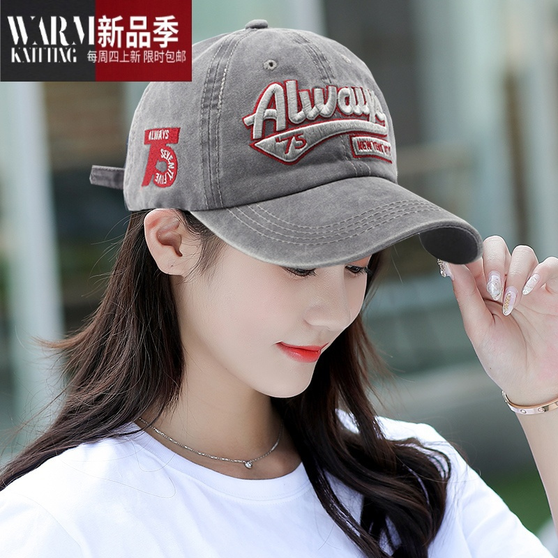 shanchao棒球帽女遮阳新款显脸小休闲韩版潮百搭帽子男士鸭舌帽