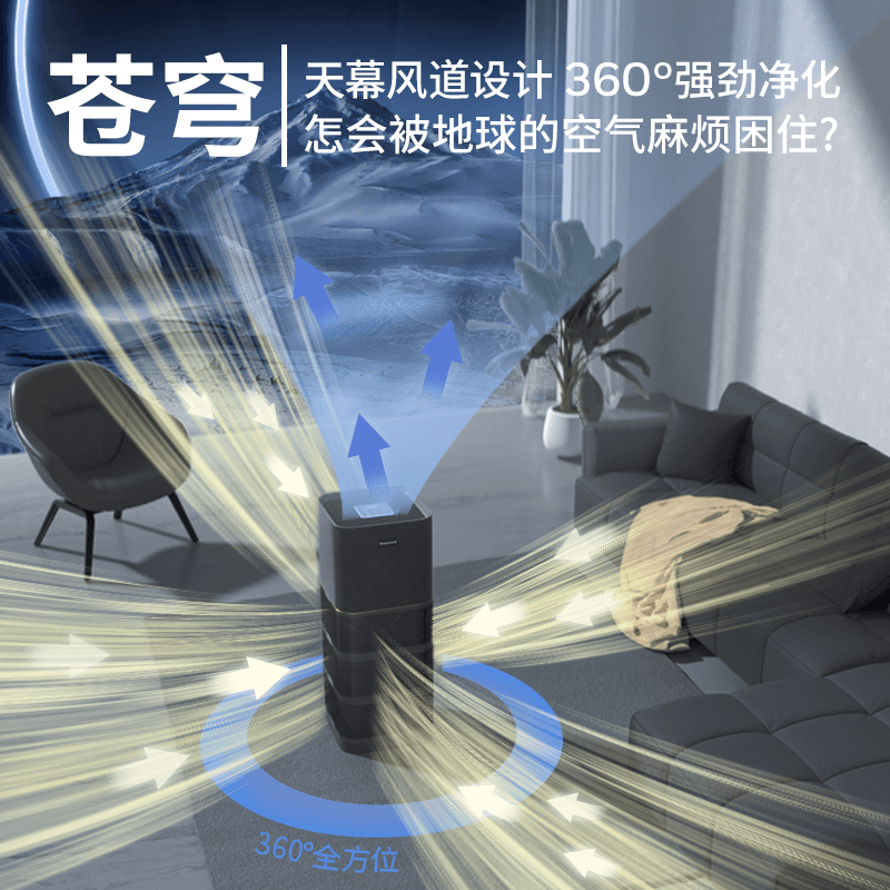 霍尼韦尔(Honeywell)空气净化器家用卧室 去除甲醛烟味细菌 空气消毒机 KJ1000F-P22B高清大图