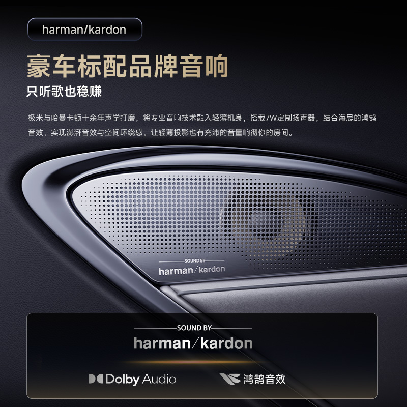 极米Z6X Pro 三色激光旗舰版 投影仪家用 轻薄投影机高清 一体式云台高清大图