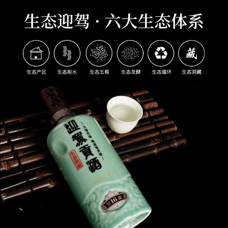 迎驾贡酒生态洞藏1652度520ml4整箱装浓香型白酒