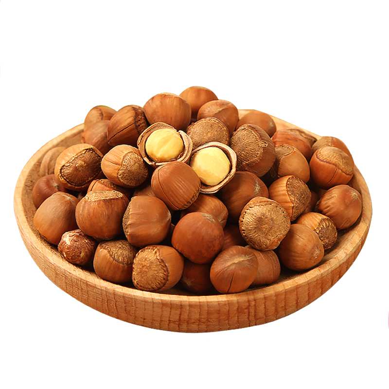 富东升铁岭榛子东北特产原味炒熟手拍大粒野生小榛子孕妇坚果500g