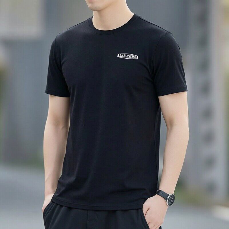 斯凯奇 男款T恤短袖 P226M155-0018XXXL 件高清大图