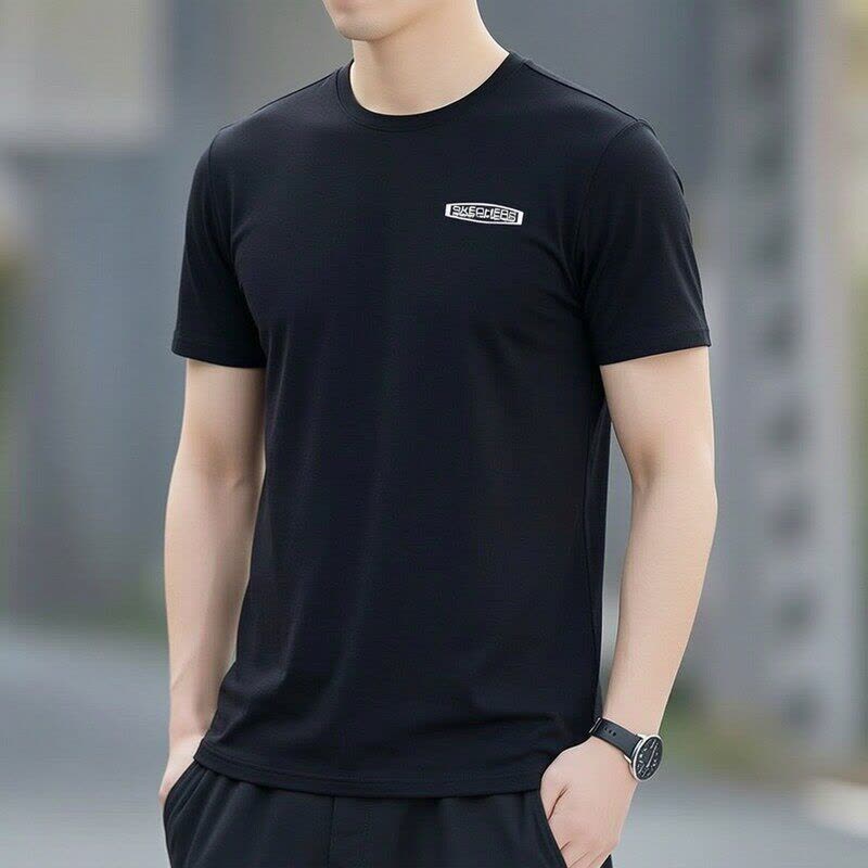 斯凯奇 男款T恤短袖 P226M155-0018XXXL 件图片
