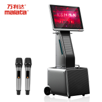 万利达广场舞音响带显示屏户外音箱视频机触屏舞台大功率套装带话筒 k歌便携移动蓝牙播放无线扩音器M+9825