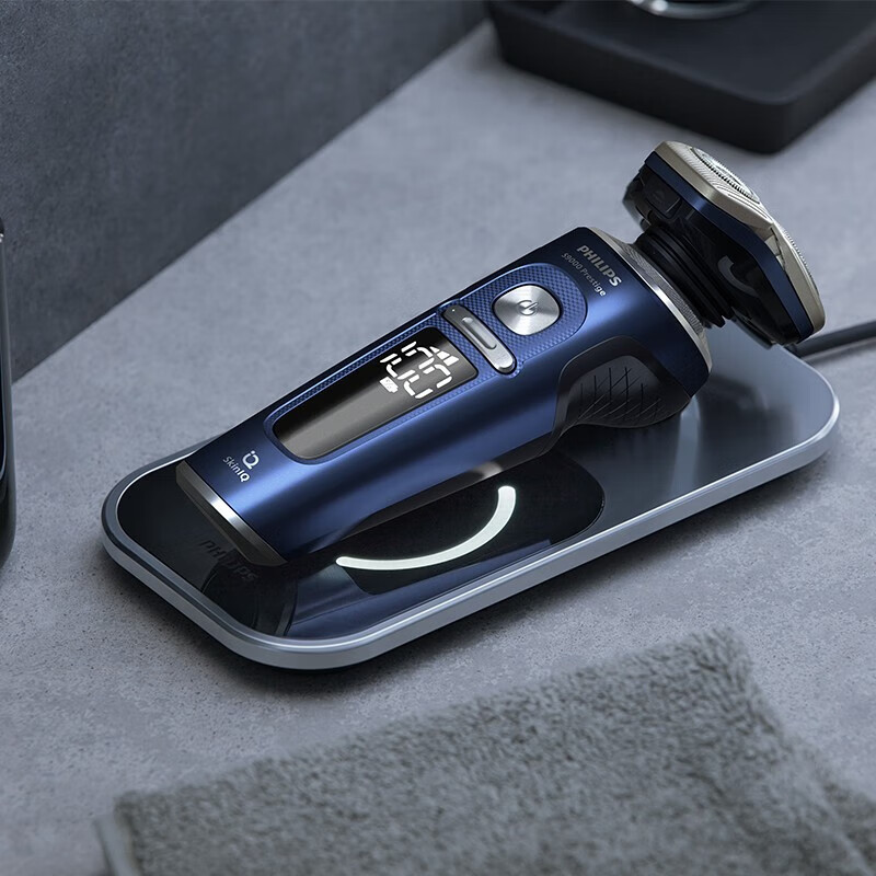 飞利浦(PHILIPS)电动剃须刀 自动剃须刀 旋转式剃胡刀 蜂巢奢享9系高端整机进口送男友送老公SP9886/36高清大图