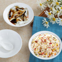 炯毅 白色碗米饭碗盛菜碗汤碗面碗汤粉碗早餐粥碗陶 白瓷碗 6斗 个