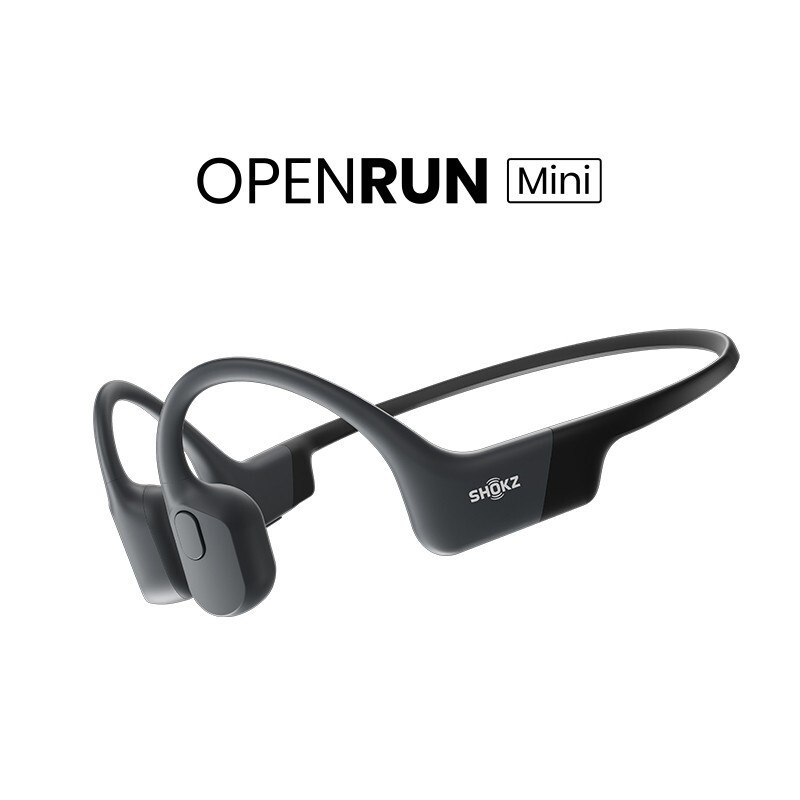 韶音 Shokz OpenRun骨传导蓝牙耳机运动无线耳骨传导耳机跑步骑行 mini黑