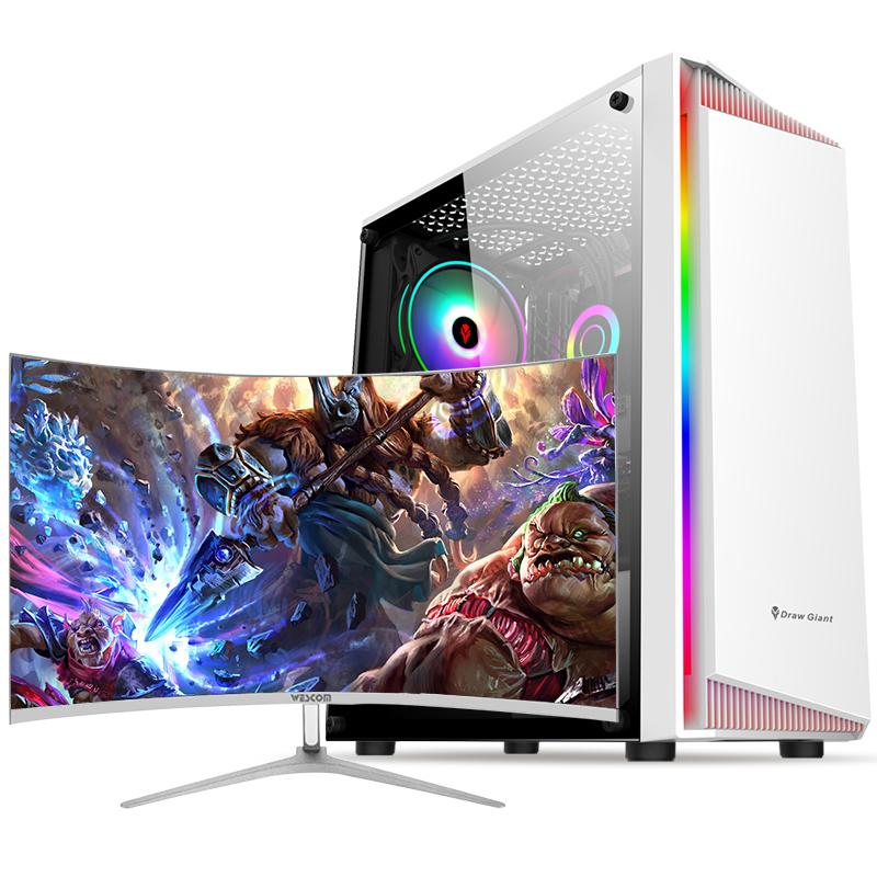 铭能12代i512400frtx30708g显卡32g内存1tb固态diy组装机组装电脑家用