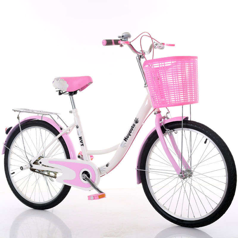 时尚男女222426寸成人学生自行车淑女轻便通勤老人亲子双人车