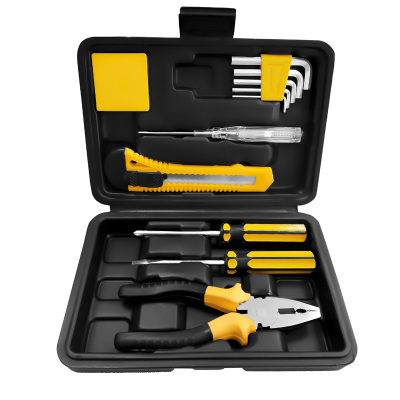 卓顺杰工具组合套装五金工具12件套家用螺丝刀工具组套 耐用j家用工具套装工具箱
