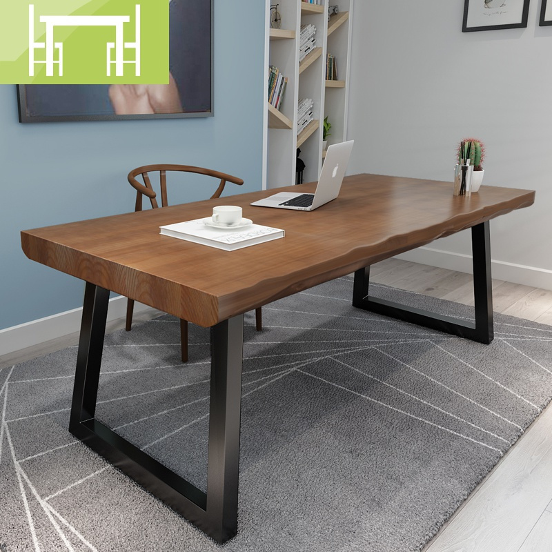 逸家伴侣北欧家用实木书桌单人学生卧室长条桌简约台式电脑桌写字桌
