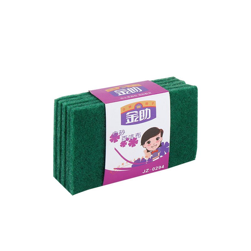 金助百洁布五片装家用清洁厨房刷锅洗碗布去污除锈抹布百洁布