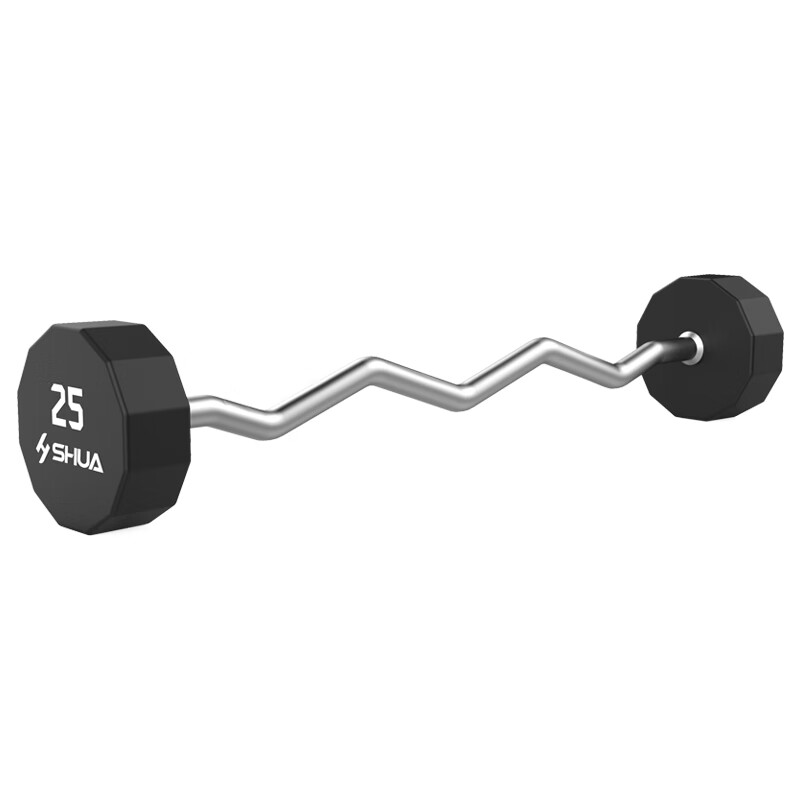 舒华(SHUA)室内健身器材曲杆小杠铃SH-Q611-25KG