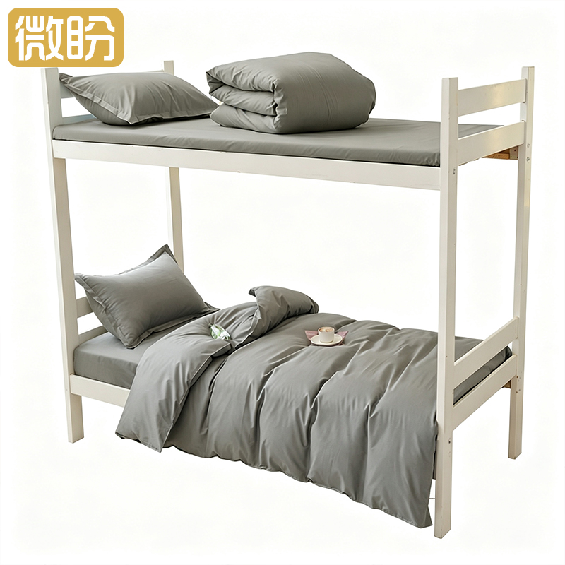 微盼 全棉床单 160x220cm 条高清大图