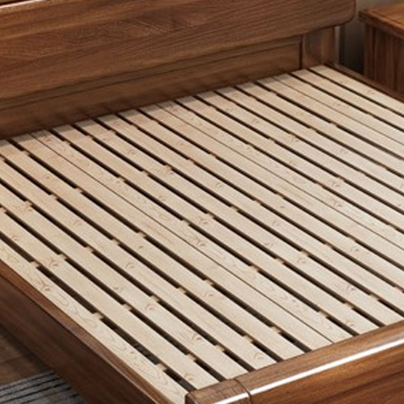 中豫鑫泽 ZYXZ4022723实木床1.8米单人床胡桃木高清大图