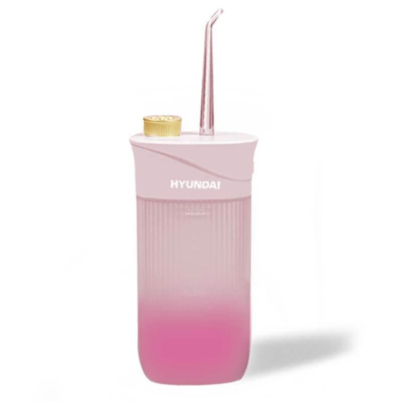 HYUNDAI电动冲牙器便携式家用洗牙器W2 樱花粉
