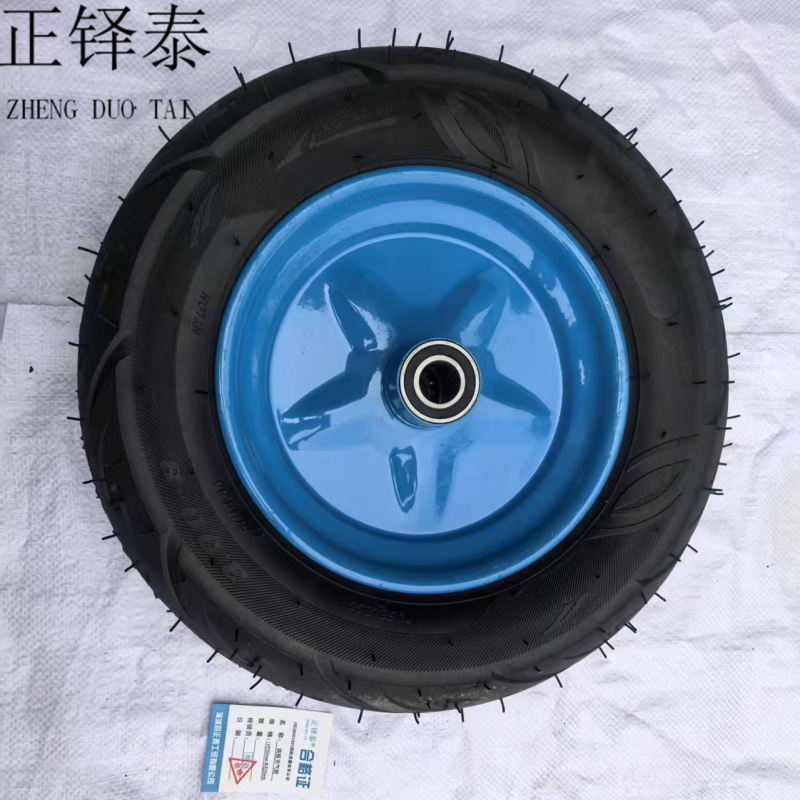 正铎泰 加重 铁板充气轮 14寸 350mm 内孔20mm /个高清大图