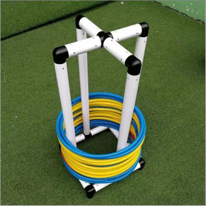 环杰幼儿园体操圈收纳架35*35*100cm整理架套圈架带轮子