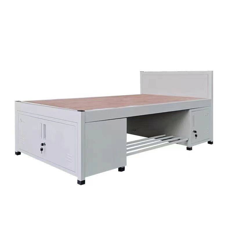 美沐芯品制式营具床 铁制宿舍单人床2000*1200*800mm/张(tjc01)高清大图