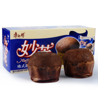 康师傅 糕点 妙芙欧式蛋糕二枚入巧克力味96g*4盒（办公室休闲食品早餐）