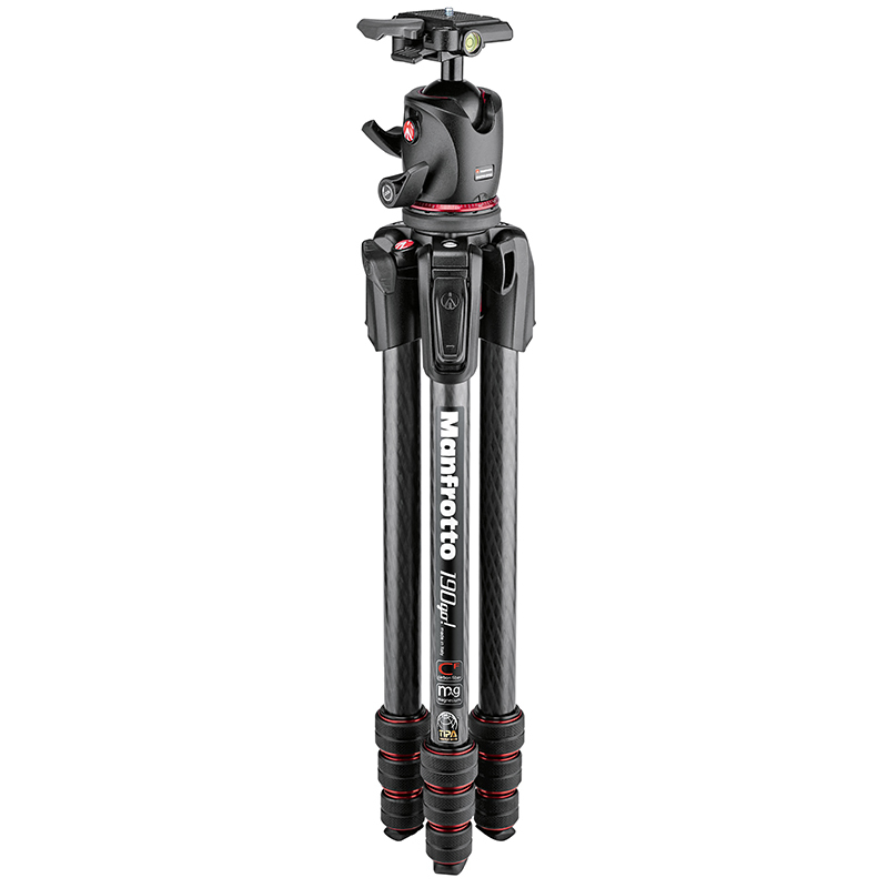 曼富图(MANFROTTO) MK190GOC4-BHX 190Go!M碳纤维四节三脚架球形云台套装