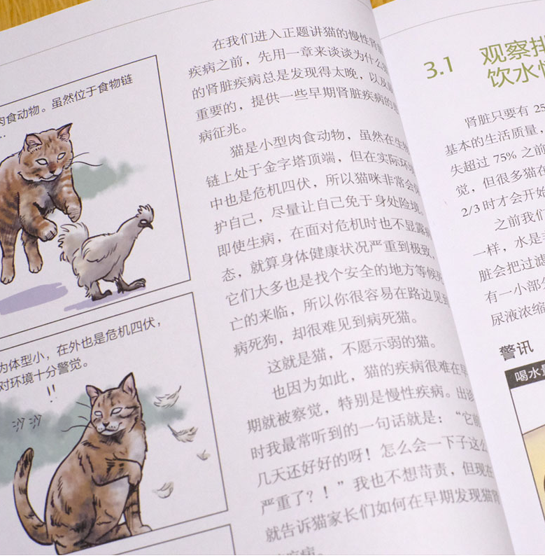 [醉染正版]超强图解猫慢性肾脏疾病早期诊断与家庭护理 宠物疾病书籍 防治宠物大全宠物疾病诊断 养猫百科猫咪常见疾病预防高清大图