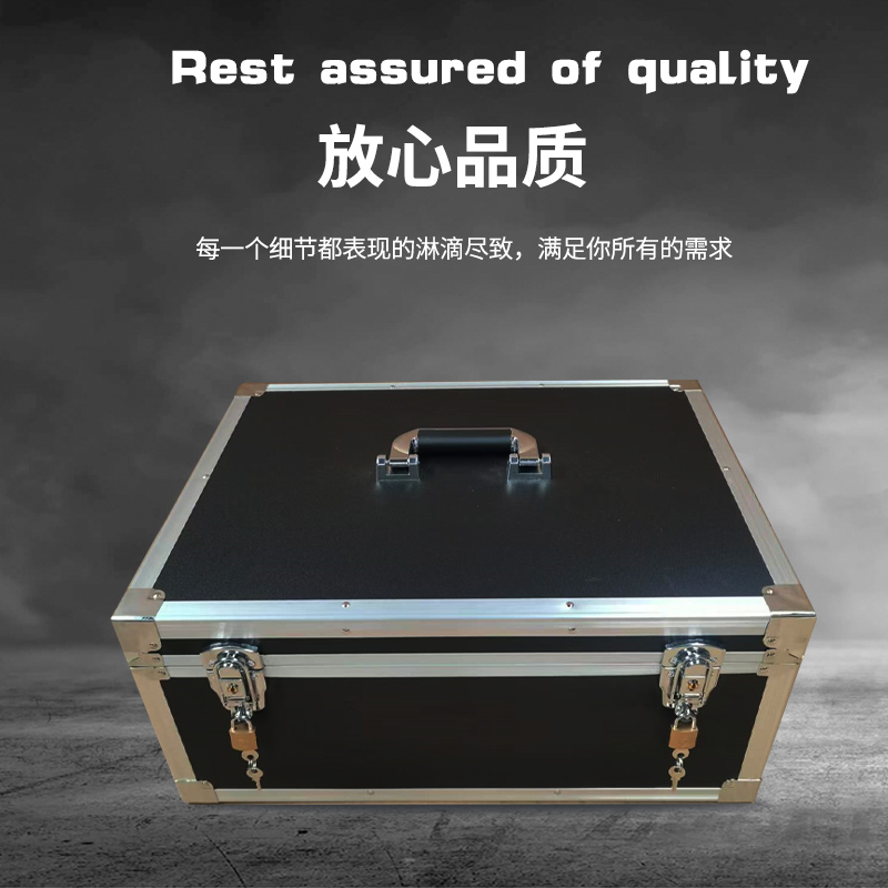 手机收纳箱带锁铝合金箱 60支竖放手机箱(配挂锁)高清大图