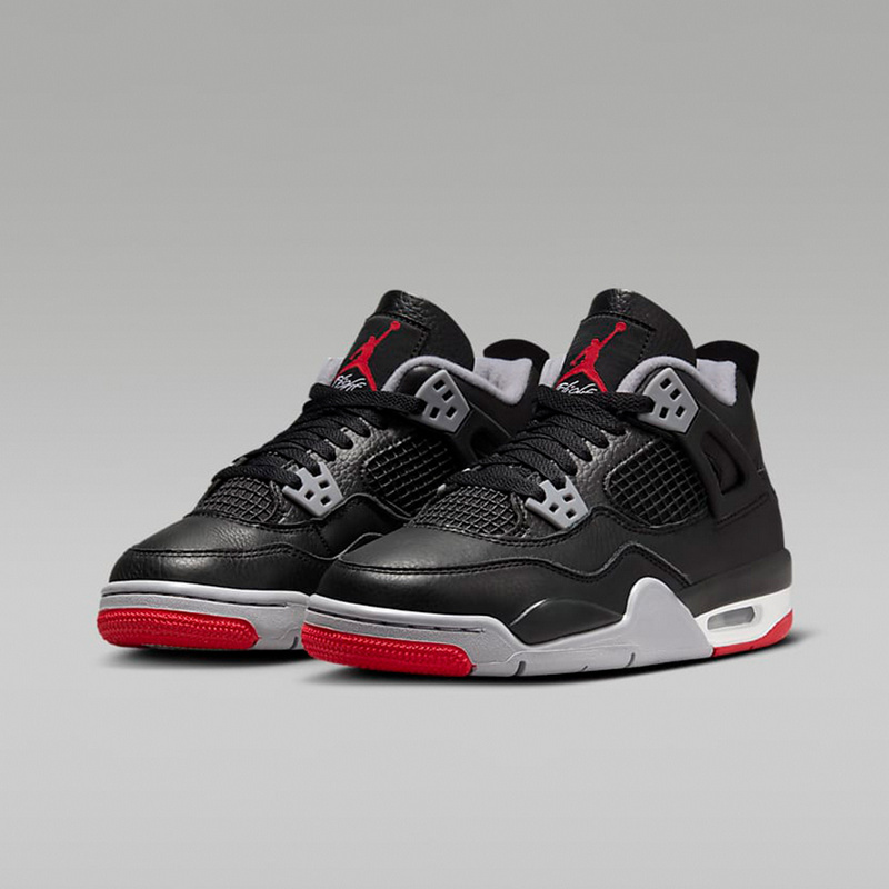 jordan耐克男童aj4复刻休闲鞋大童运动童鞋复古篮球鞋fq8213-006