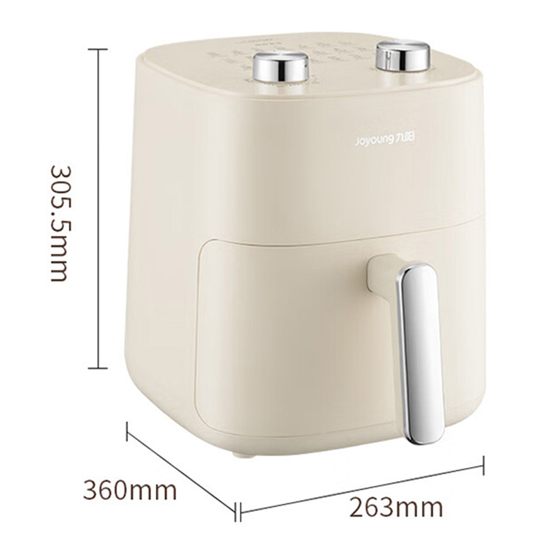 九阳空气炸锅5.3L双旋钮控温控时耐高温好清洗KL50-V515高清大图