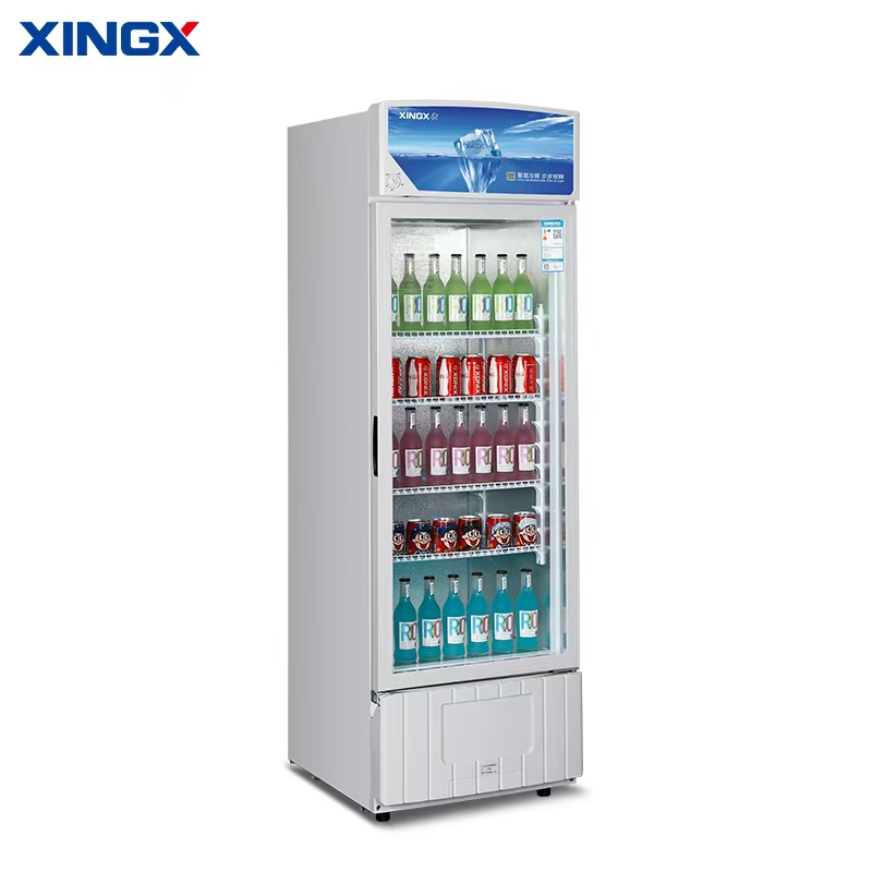 星星(XINGX)LSC-373GB商用冰柜立式玻璃门展示柜超市饮料陈列柜单门冷柜冷藏保鲜柜便利店啤酒饮料柜高清大图
