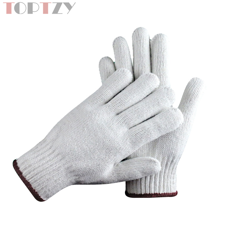 toptzy TZ5071817 劳保手套棉线手套耐磨手套 B款12双