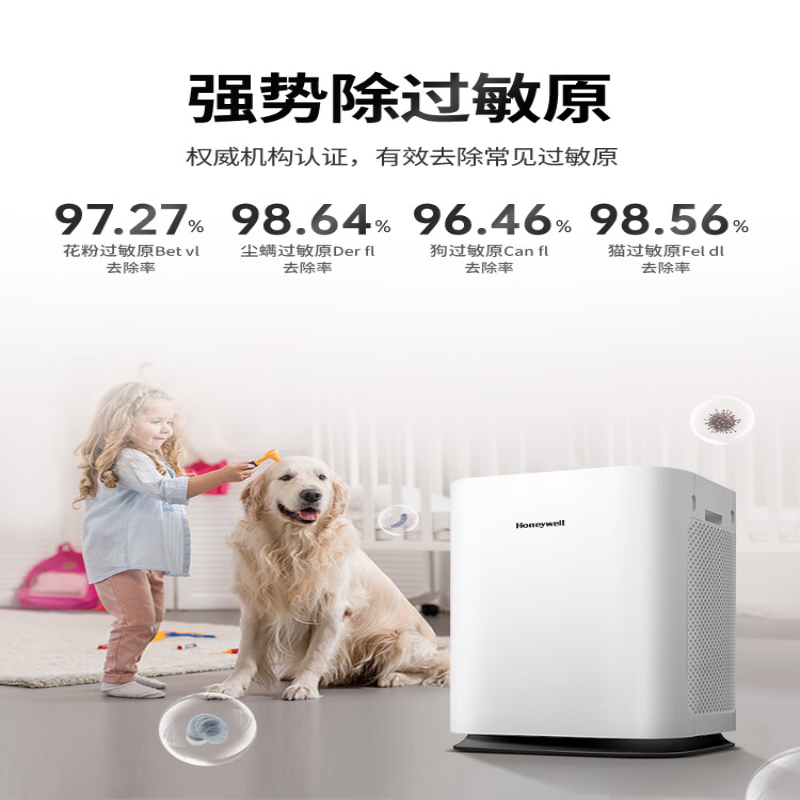 霍尼韦尔(Honeywell) 空气净化器KJ900F-PAC000DW白色净化空气办公适用高清大图