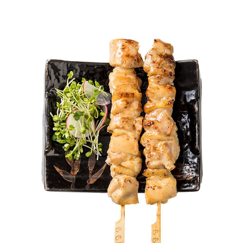 新希望六和 盐烧鸡腿肉串 500g/袋 出口日本 海盐烧烤工艺 微波烤箱烧烤食材