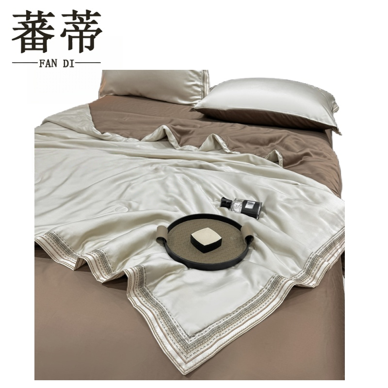 蕃蒂凉感丝夏被条高清大图