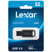 雷克沙(Lexar)V400 U盘32GB电脑办公高速传输闪存盘优盘 读速100MB/s 广泛兼容 USB3.0接口