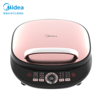美的(Midea)电饼铛MC-JCN30S 家用双面悬浮加热煎烤机 加深烙饼锅 薄饼煎饼机三明治早餐机 烤饼机[裸粉色]